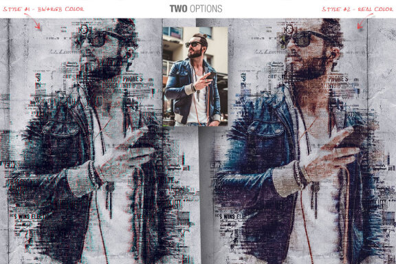 Newspaper Art Photoshop Action