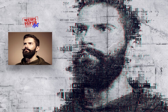 Newspaper Art Photoshop Action