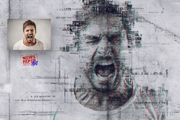Newspaper Art Photoshop Action