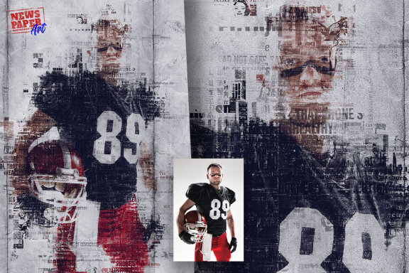 Newspaper Art Photoshop Action