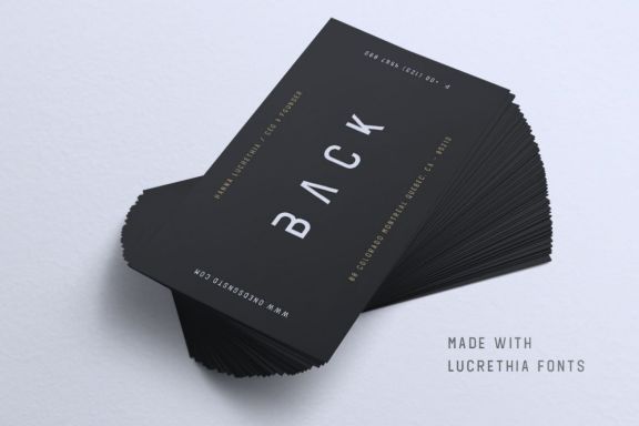 Lucrethia Minimal Sans Serif Fonts