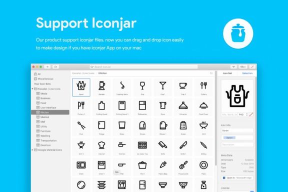 50 Kitchen Line Icon