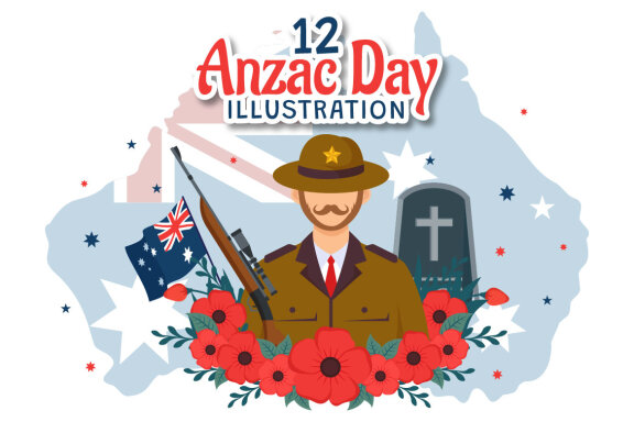 12 Anzac Day Illustration