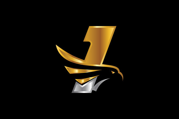 Initial letter with Eagle head