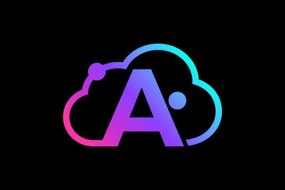 Initial letter with the cloud