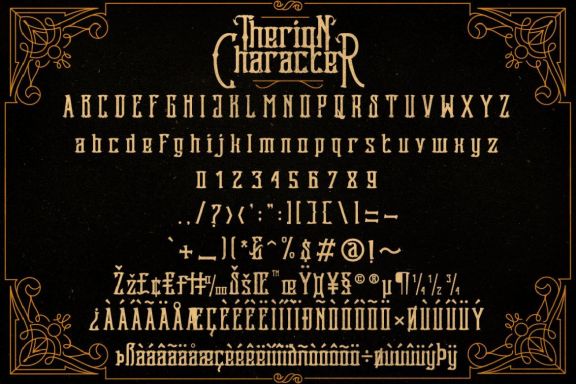Therion Typeface