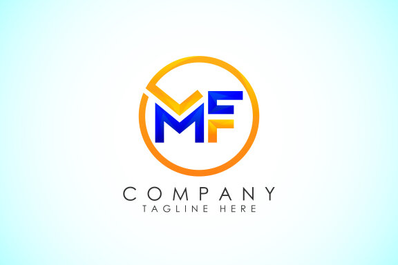 MF logo design template vector illustration Stock Vector | Adobe Stock