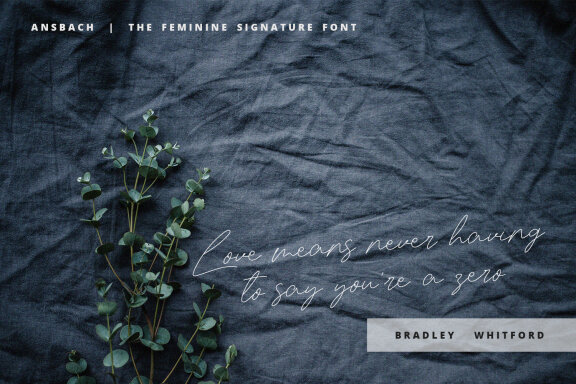 Ansbach | The Feminine Signature
