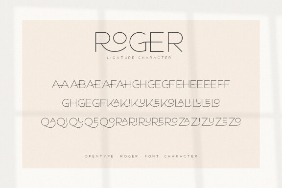 Roger - An Elegant Sans Serif