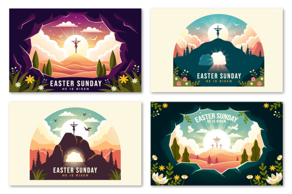 12 Easter Sunday Illustration