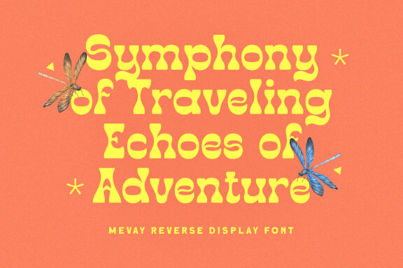 Nomadic - Reverse Display Font