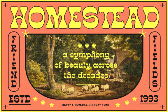 Nomadic - Reverse Display Font
