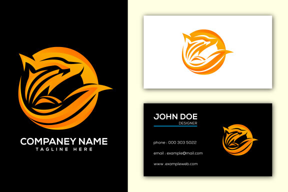 Creative fox logo