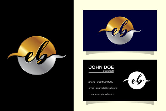 Letter E B Logo Design