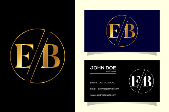 Letter E B Logo Design