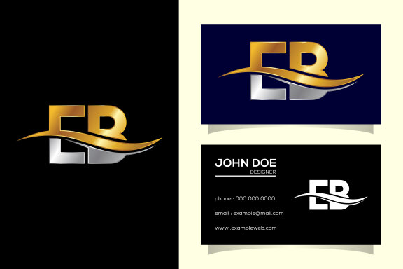 Letter E B Logo Design
