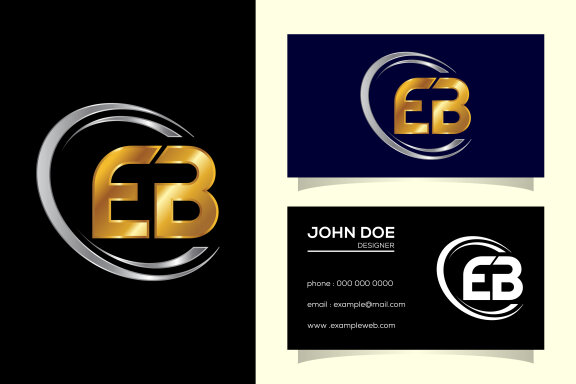 Letter E B Logo Design