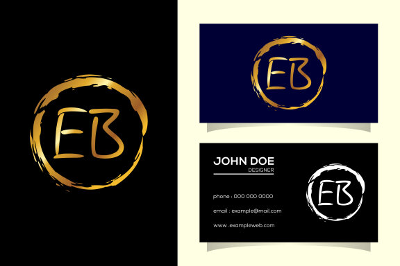 Letter E B Logo Design
