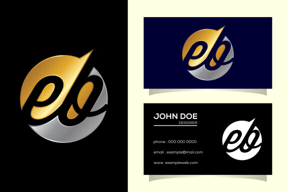 Letter E B Logo Design