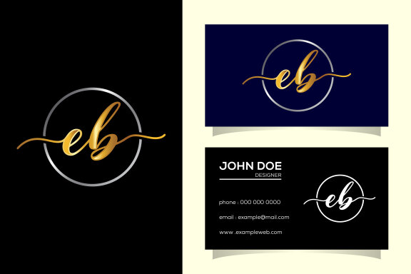 Letter E B Logo Design