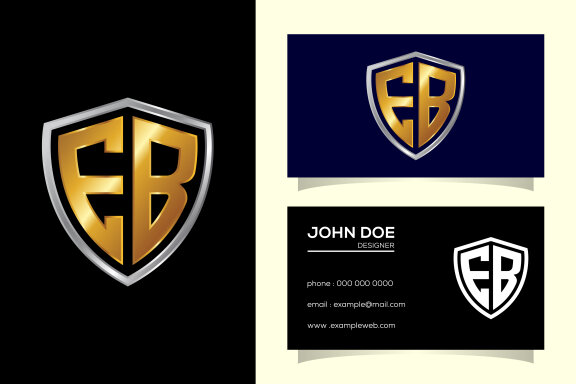Letter E B Logo Design