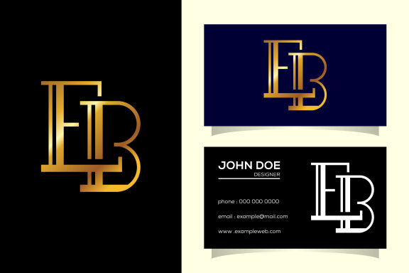 Letter E B Logo Design