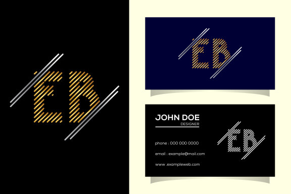 Letter E B Logo Design
