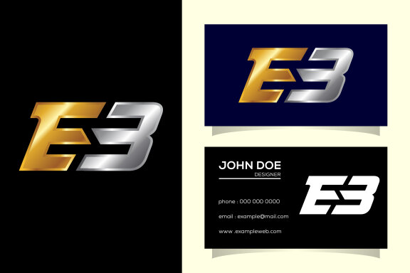 Letter E B Logo Design