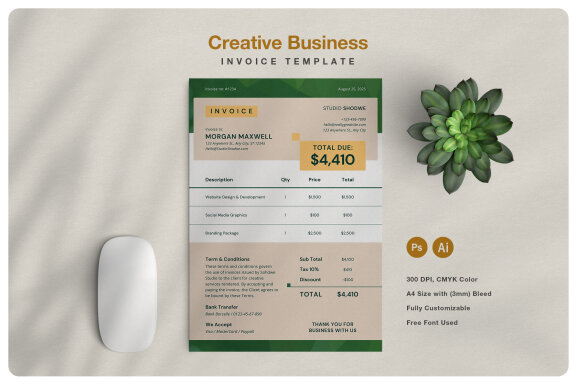 Minimalist Business Invoice