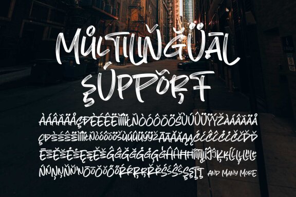 Monster Grande Brush Font