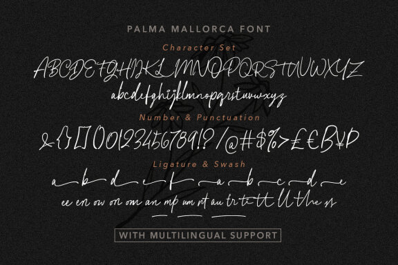 Palma Mallorca Handwritten Script