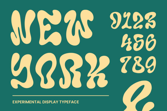 Synchis Experimental Display Typeface