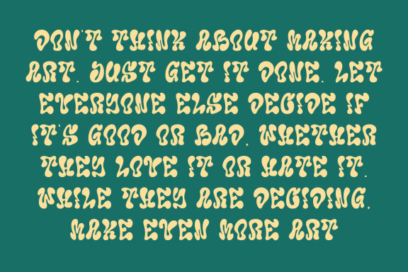 Synchis Experimental Display Typeface