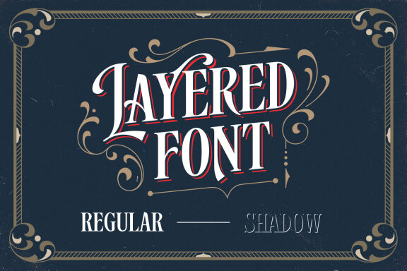 Arvoire Leonard – Layered Font