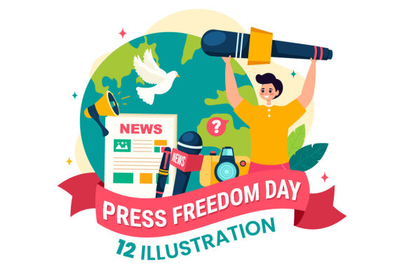 12 World Press Freedom Day Illustration