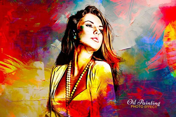 Editable Oil Art for Photoshop