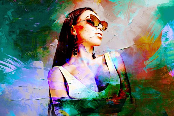 Editable Oil Art for Photoshop