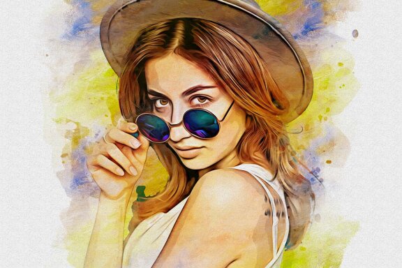 Oil Paint Effect Photo Template