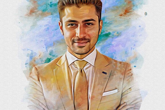 Oil Paint Effect Photo Template
