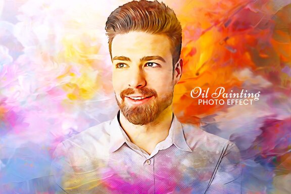 Editable Canvas Oil Painting