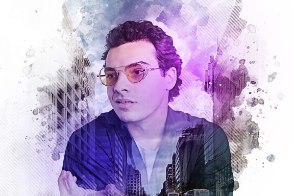 Colorful Double Exposure Photo Template