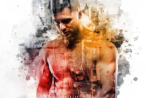 Colorful Double Exposure Photo Template