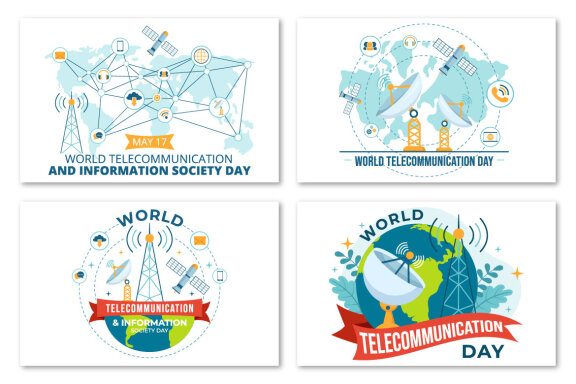 12 World Telecommunication and Information Society Day Illustration