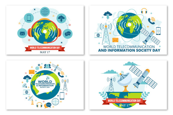 12 World Telecommunication and Information Society Day Illustration