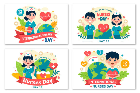 12 International Nurses Day Illustration