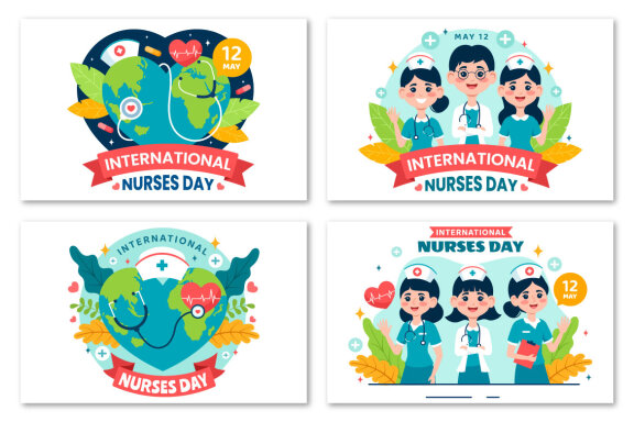 12 International Nurses Day Illustration