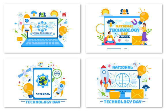 12 National Technology Day Illustration
