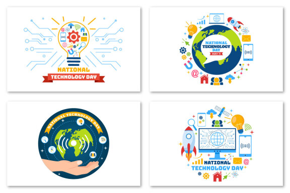 12 National Technology Day Illustration