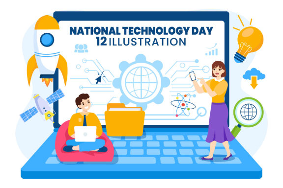 12 National Technology Day Illustration