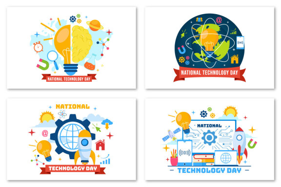 12 National Technology Day Illustration